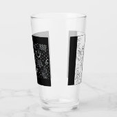 Verre Rose Sketch and Starlight Silkscreen glassware (Gauche)