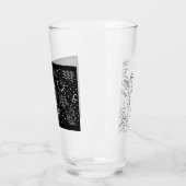 Verre Rose Sketch and Starlight Silkscreen glassware (Gauche)