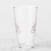 Verre Rose victorien Gold Couronne Monogram Pint Bar Gla (Gauche)