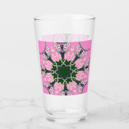 Verre rose violet de Noël (Dos)