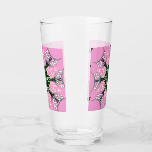 Verre rose violet de Noël (Droite)