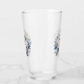 Verre Roses Blanches Et Oiseaux (Gauche)