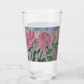 Verre Roses d'été Abstraits (Dos)