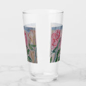 Verre Roses d'été Abstraits (Gauche)