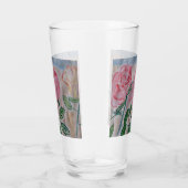 Verre Roses d'été Abstraits (Droite)