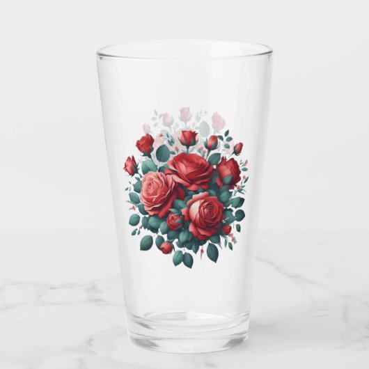 Verre Roses rouges (Dos)