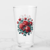 Verre Roses rouges (Devant)