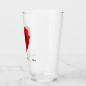 Verre Roses rouges en forme de coeur Saint Valentin (Gauche)
