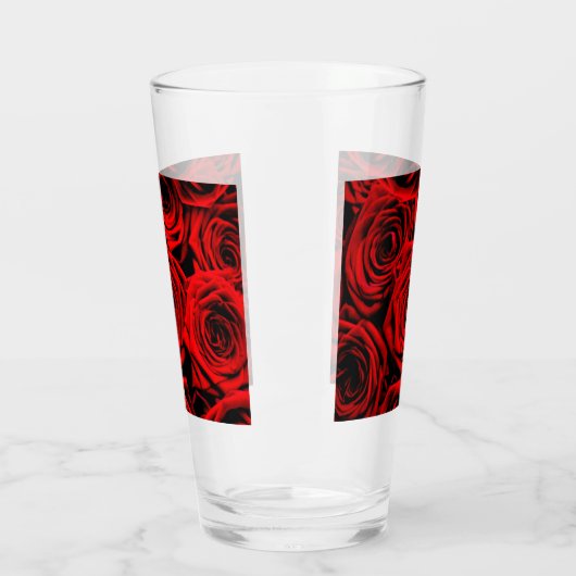 Verre Roses rouges rouges (Gauche)