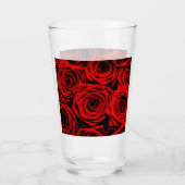 Verre Roses rouges rouges (Devant)