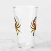 Verre rouge de culbuteur de crabe d'océan (Gauche)