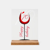 Verre rouge moderne 70e anniversaire (Recto)