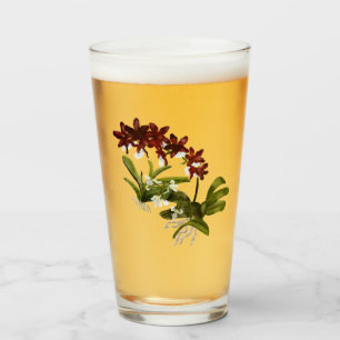 Verre rouge orchidée