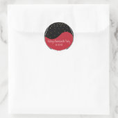 Verre Rouge Vin Moderne Chic Stickers Faveur (Sac)