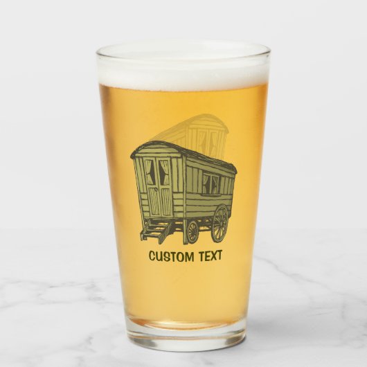 Verre Roulotte de Caravane Tsigane (Devant (rempli))