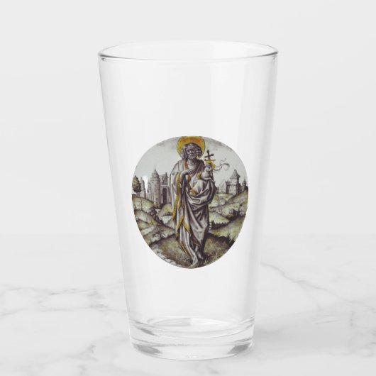 Verre Roundel avec Saint Jean Le Baptiste (Devant)