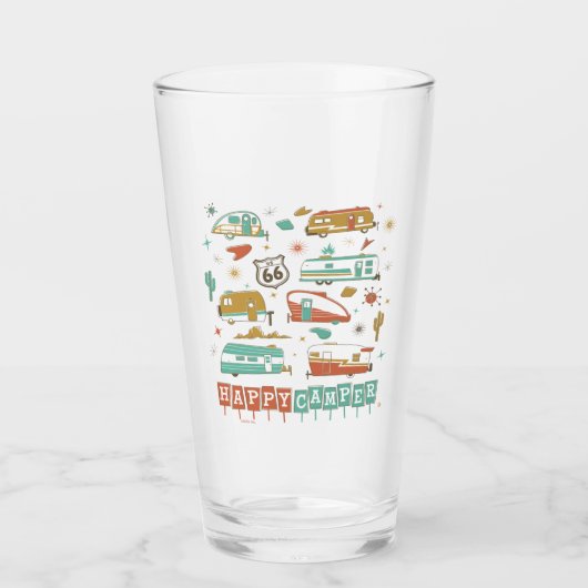 Verre Route 66 Happy Camper (Devant)