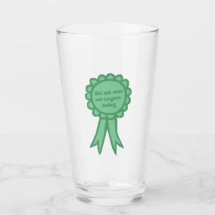 Verre Ruban de récompense « N'a pas injurié le bleu bête