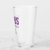 Verre Ruban de sensibilisation Lupus pourpre (Gauche)