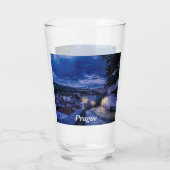 Verre Rue du soir à Prague (Dos)