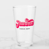 Verre Runher Runher Runher Pink Bold Retro Font Motivati (Devant)
