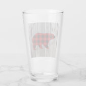 Verre ruodland barn wood red buffalo plaid bear (Dos)