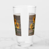 Verre Rustic Barn Wood Sunflower (Droite)