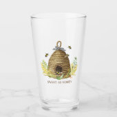 Verre Rustique Doux Comme Le Miel Bee Hive (Devant)