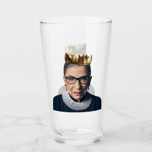 Verre Ruth Bader Ginsburg avec couronne d'or