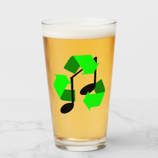 Verre Rythme favori de la chanson (Devant (rempli))