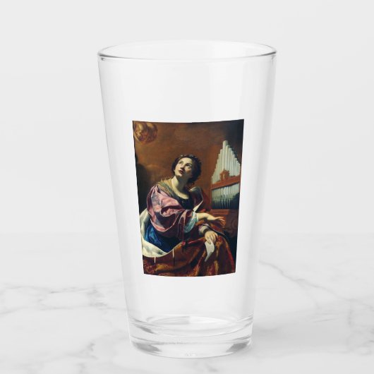 Verre Saint Cecilia par Simon Vouet (Devant)