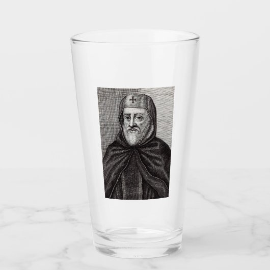 Verre Saint Ephrem le théologien chrétien syrien (Devant)