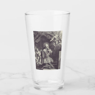 Verre Saint François de Sales Art en noir et blanc