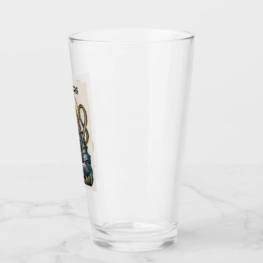 Verre Saint George Patron d'Angleterre (Gauche)