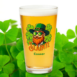 Verre Saint Patrick Toast irlandais de Sainte Sainte-Cla