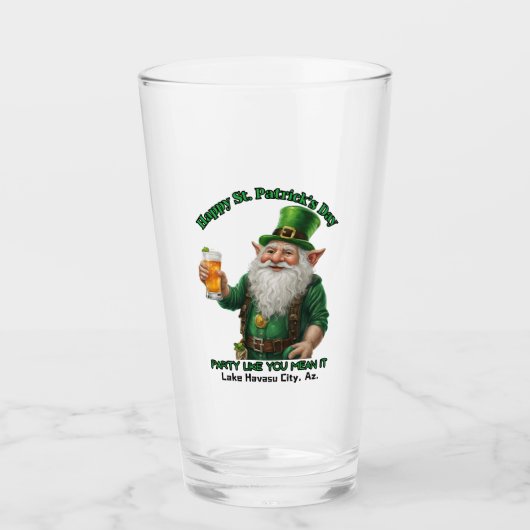 Verre Saint Patrick's Day (Devant)