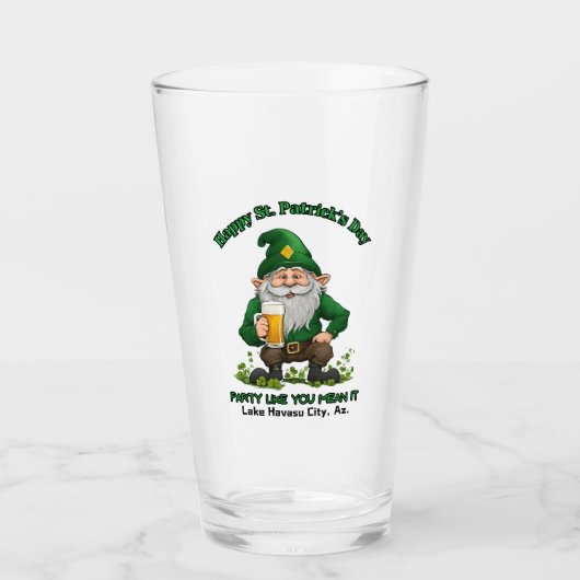 Verre Saint Patrick's Day (Devant)