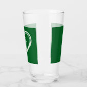 Verre Saint Patrick's Day Drôle Shamrock Coeur irlandais (Gauche)