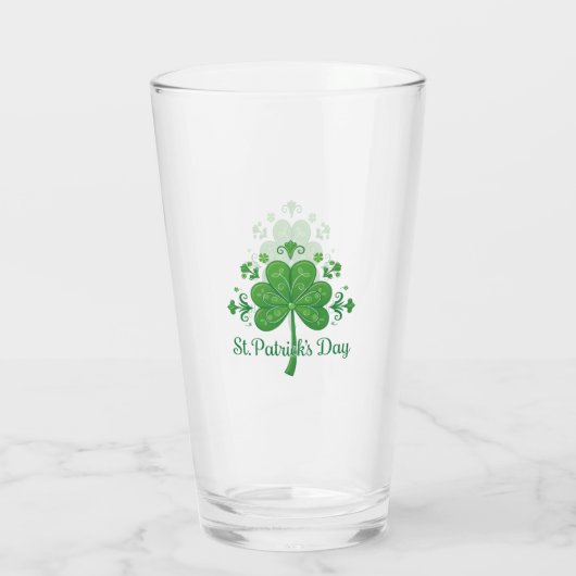 Verre Saint Patrick's Day Motif (Dos)