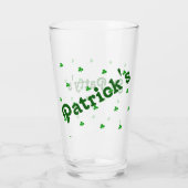 Verre Saint Patrick's day toast Cheer : Sláinte (Dos)