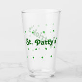 Verre Saint Patrick's day toast Cheer : Sláinte (Devant)