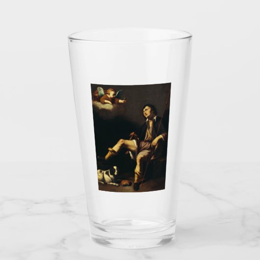 Verre Saint Roch et l'Ange par Guy François (Devant)