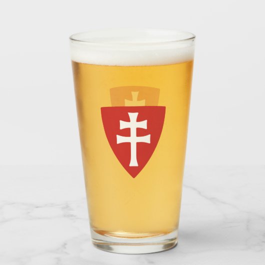 Verre saint stephen croix hongroise symbole hongrie roi (Devant (rempli))