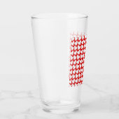 VERRE SAINT VALENTIN COEURS ROUGES ET BLANCS SAINT VALEN (Droite)