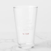 Verre Saint-Valentin houblonnée | Monogramme pour lui (Dos)