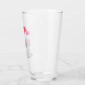 Verre Saint Valentin mignon Je t'aime coeur (Gauche)