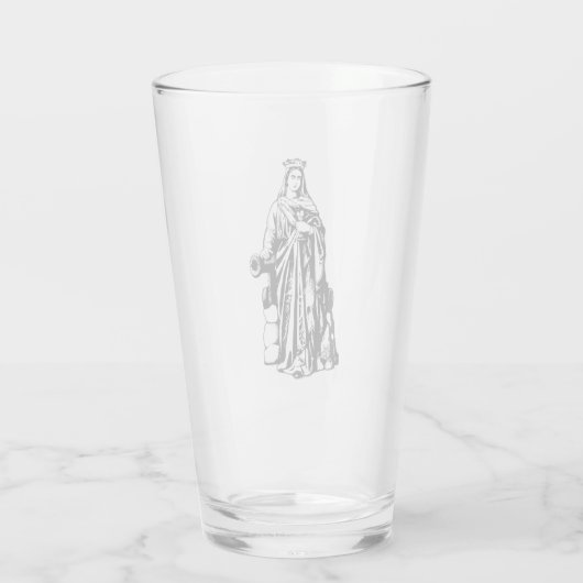 Verre Sainte Barbara Vierge et martyr (Dos)
