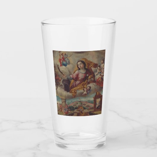 Verre Sainte Barbara Vierge et martyre (Devant)