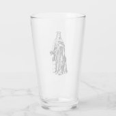 Verre Sainte-Barbe la Grande Martyre Art Graphique Sacré (Dos)