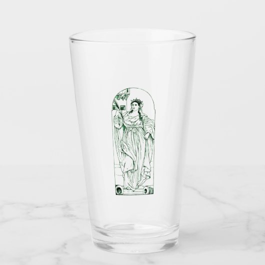 Verre Sainte-Barbe Vierge et martyre (Devant)